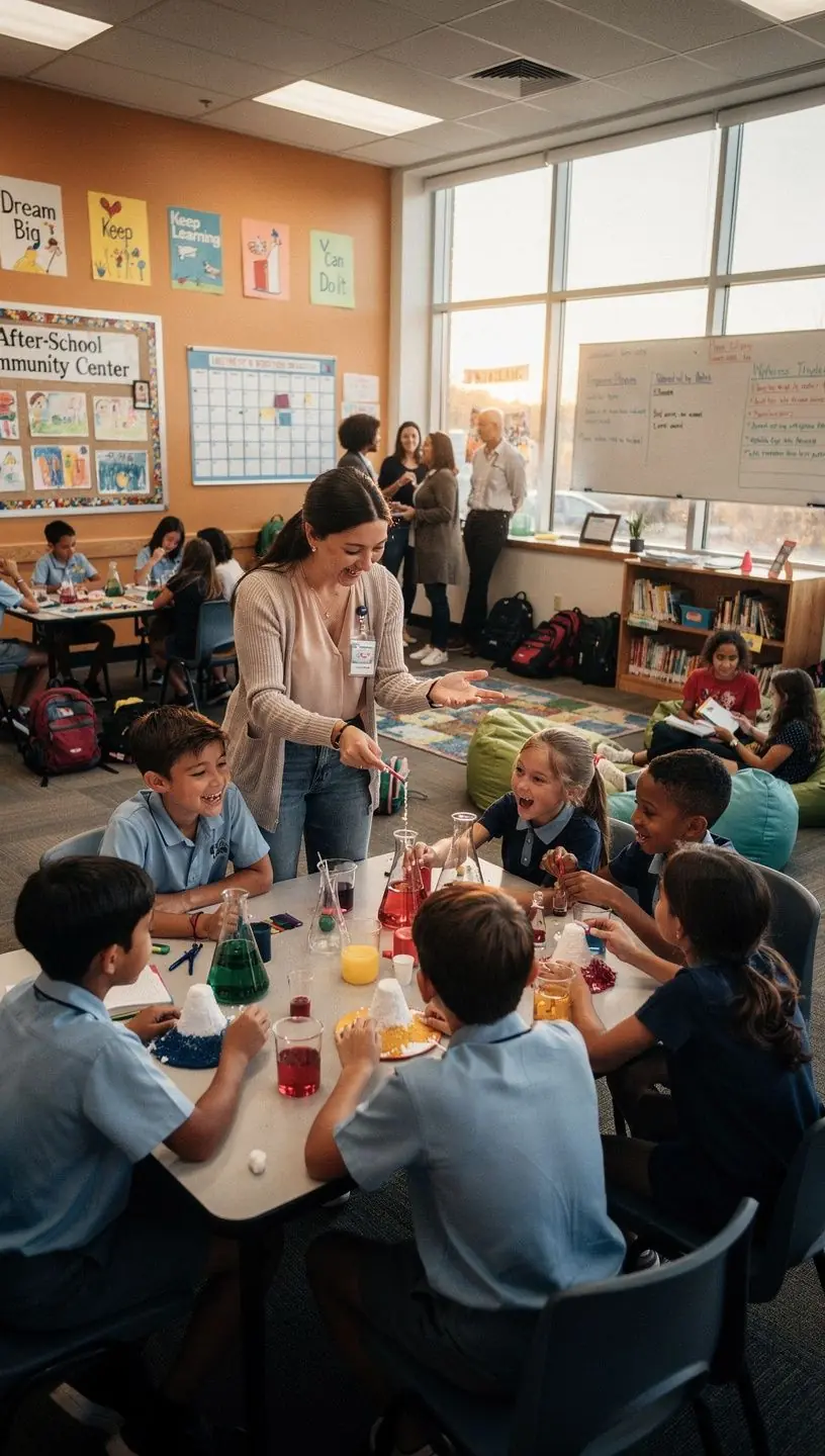 Ģimenes locekļi kopā piedalās veselības aktivitātēs parkā.